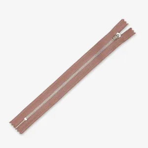 Metal Trouser Zips Ecru - 20cm