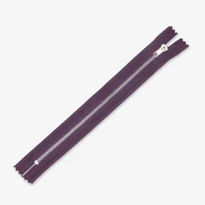 Metal Trouser Zips Mauve - 20cm