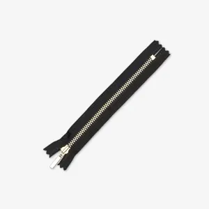 Metal Zips Black Open End (Various Sizes)