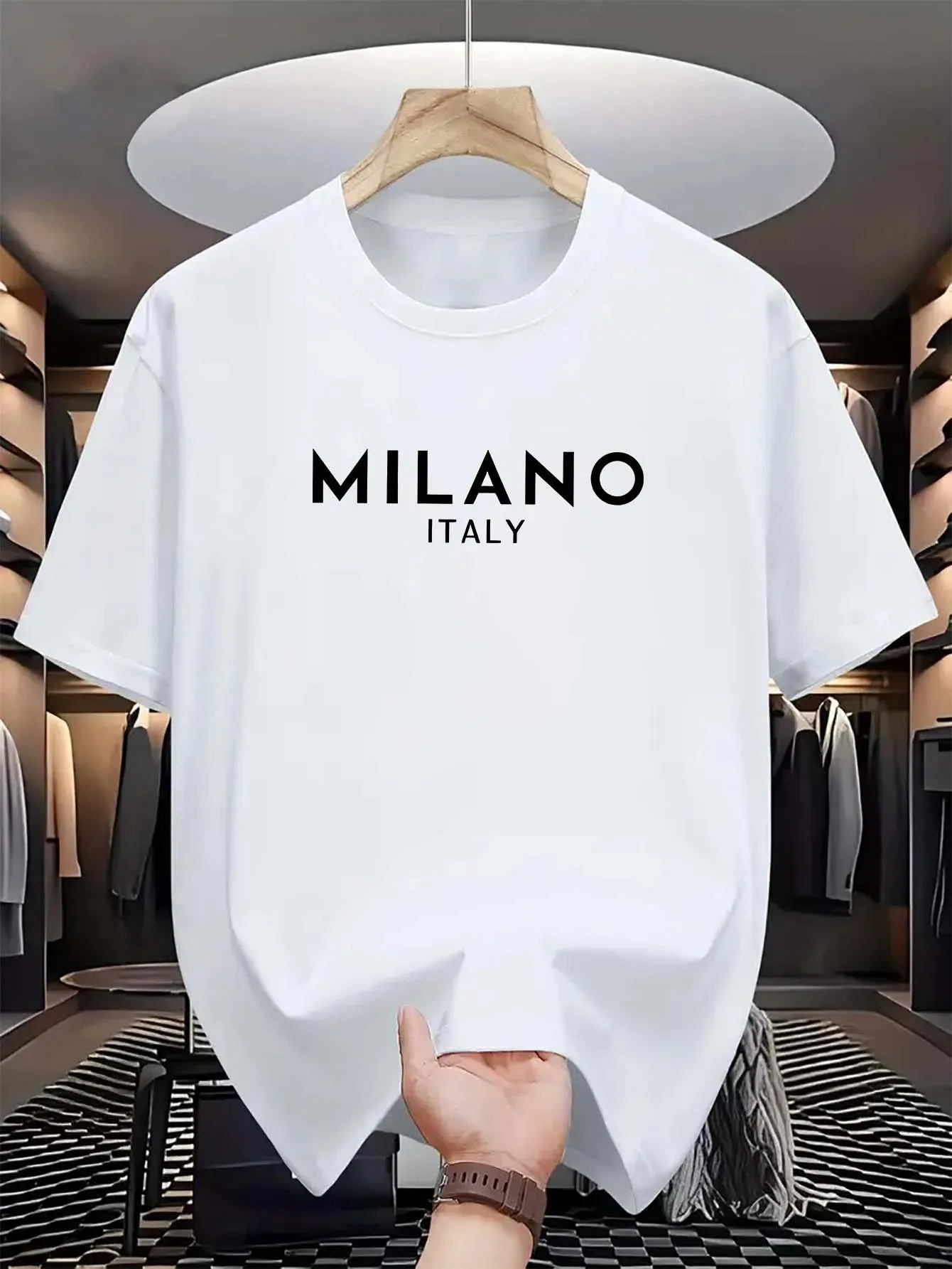 MILANO ITALY Cotton T-Shirt – Loose Fit, Casual & Stylish