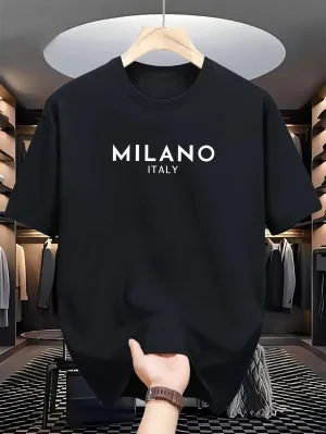 MILANO ITALY Cotton T-Shirt – Loose Fit, Casual & Stylish