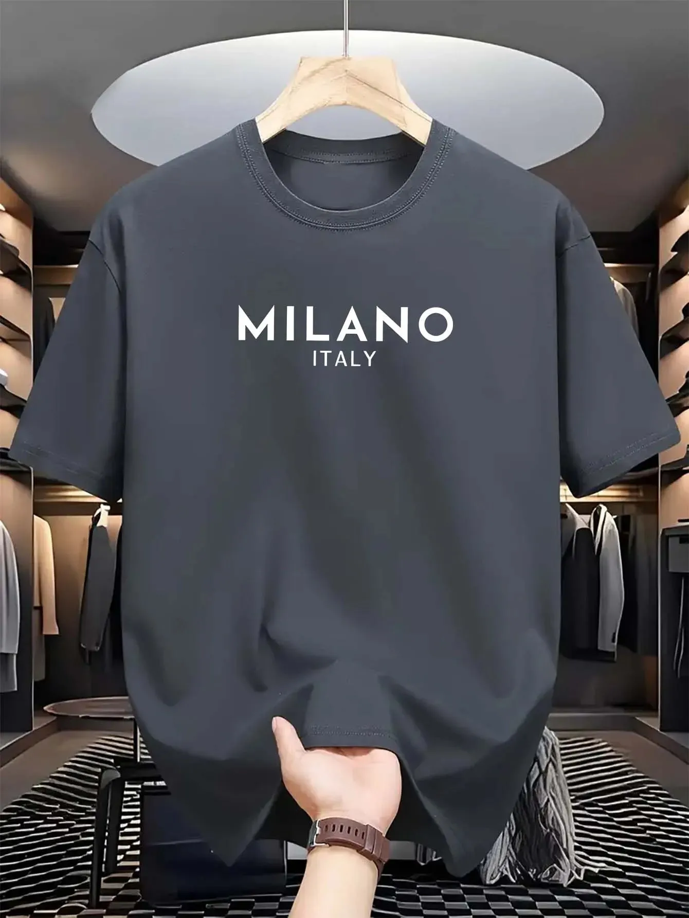 MILANO ITALY Cotton T-Shirt – Loose Fit, Casual & Stylish