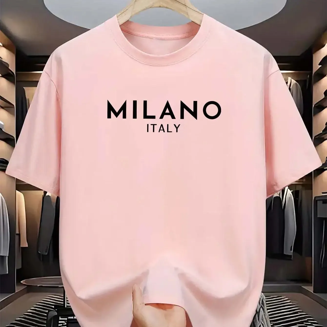 MILANO ITALY Cotton T-Shirt – Loose Fit, Casual & Stylish