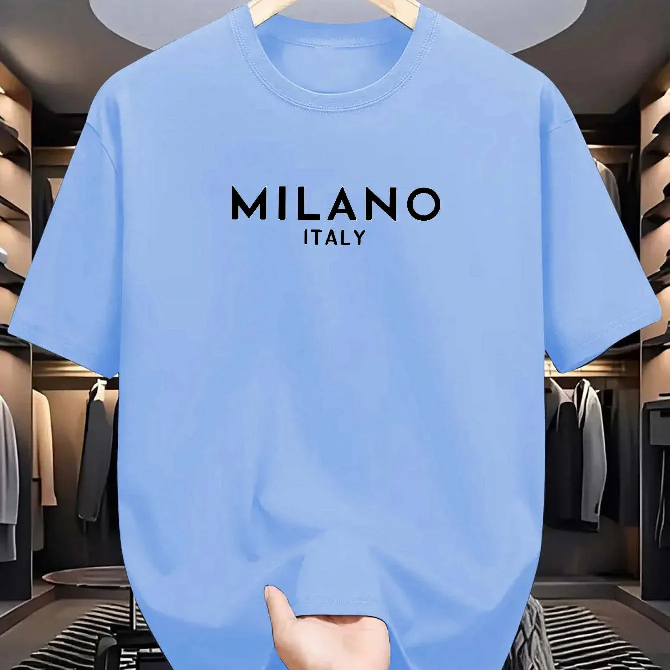 MILANO ITALY Cotton T-Shirt – Loose Fit, Casual & Stylish