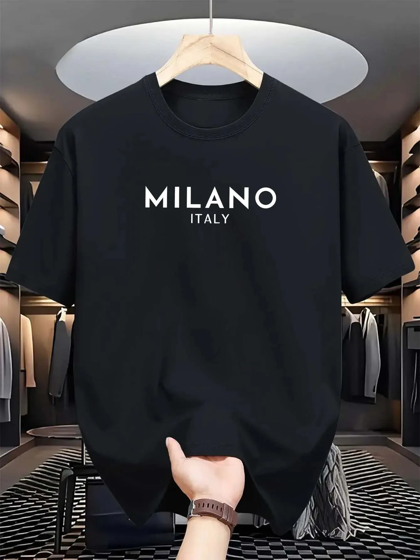 MILANO ITALY Cotton T-Shirt – Loose Fit, Casual & Stylish