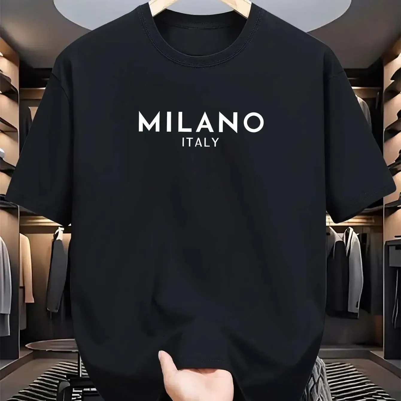 MILANO ITALY Cotton T-Shirt – Loose Fit, Casual & Stylish