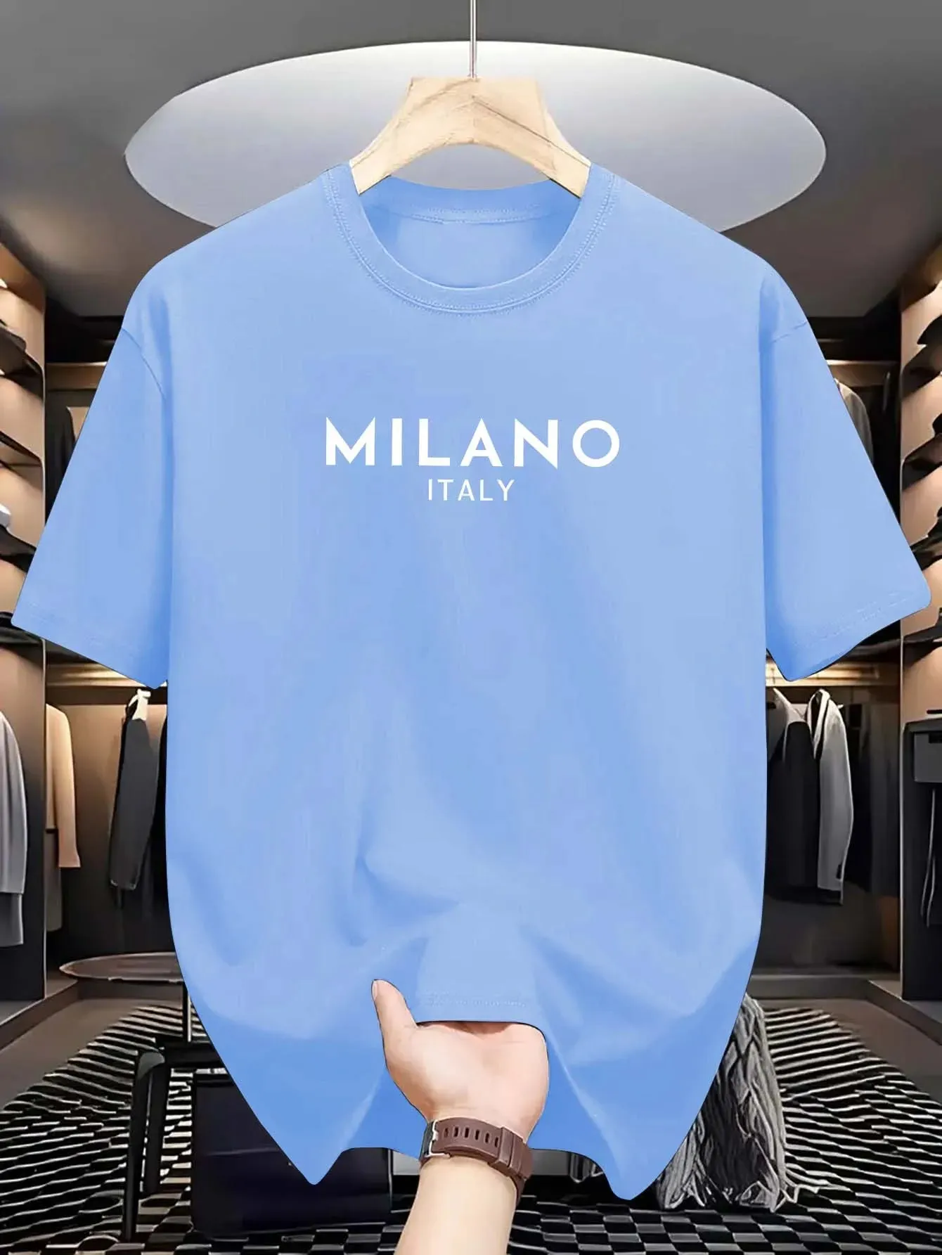 MILANO ITALY Cotton T-Shirt – Loose Fit, Casual & Stylish