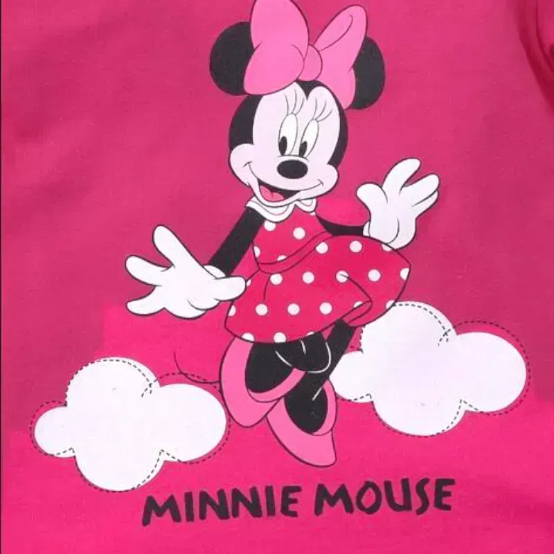 Minnie Mouse Print Crew-Neck Sweatshirt
