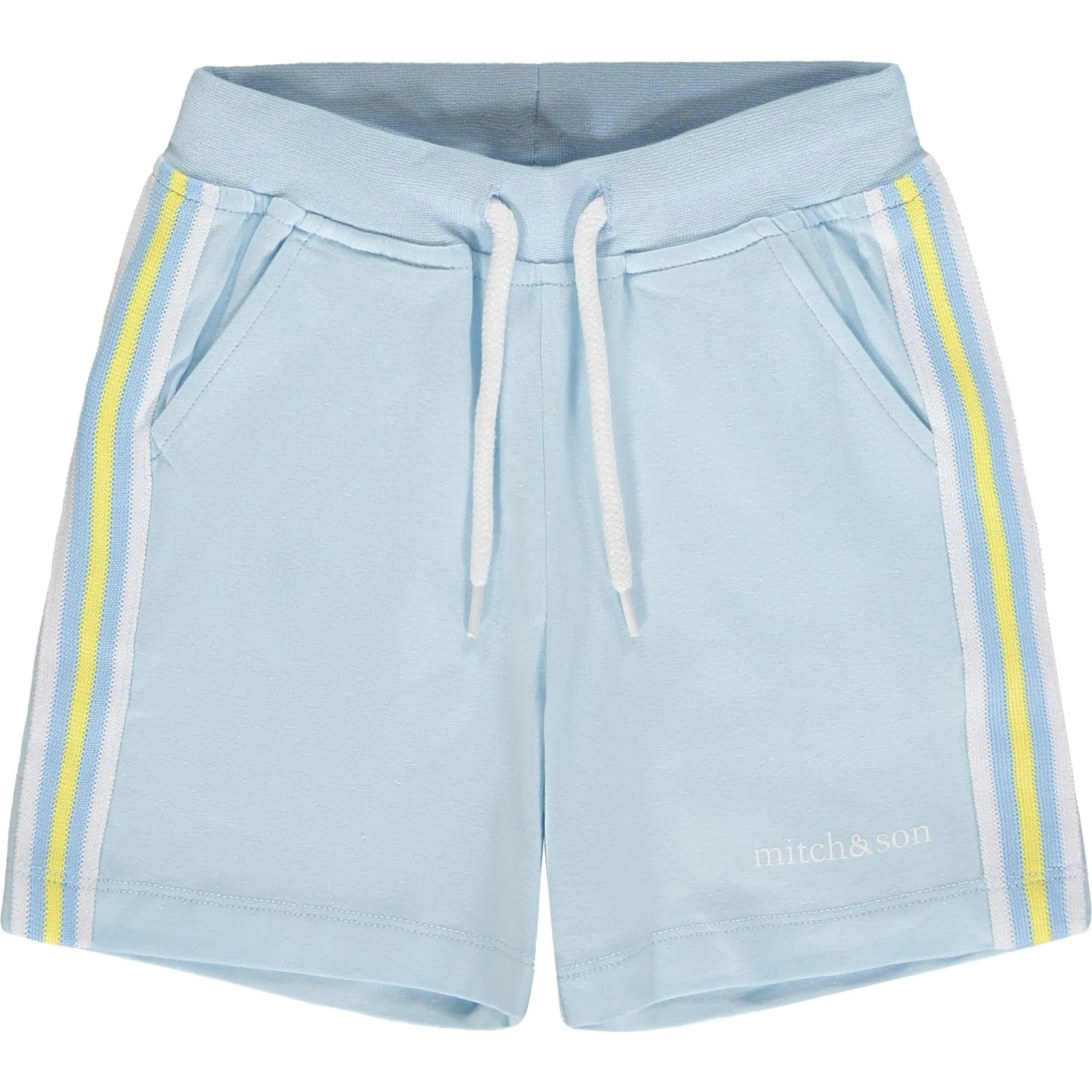 MITCH & SON - Jacob A Time To Fly Tape Polo Short Set - Sky Blue