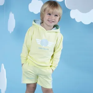 MITCH & SON - Jude A Time To Fly  Hooded Sweat Short Set - Lemon