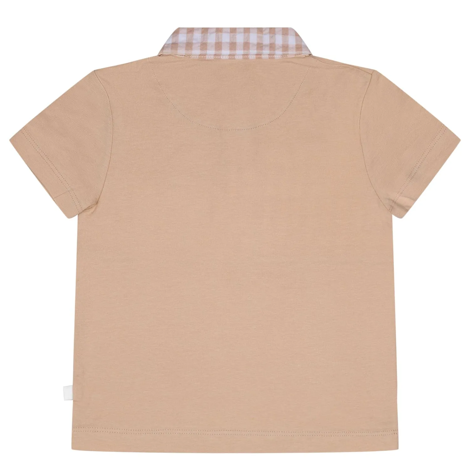MITCH & SON - Tate Sandy Shores Gingham Polo Set - Sand
