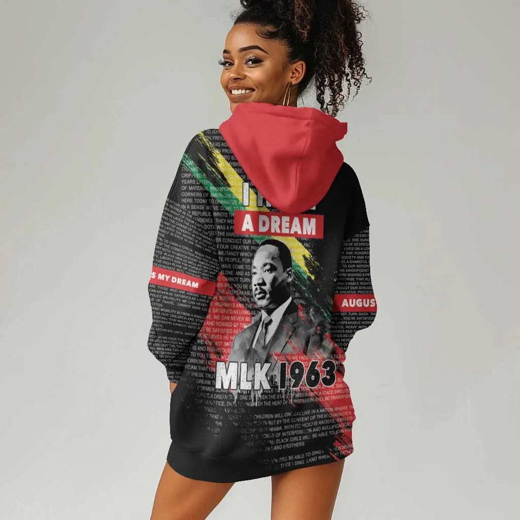 MLK Honoring The Legacy Hoodie Dress Black Version LT05