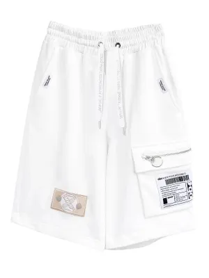 Mod Wave Movement Basic Sweatshorts- White