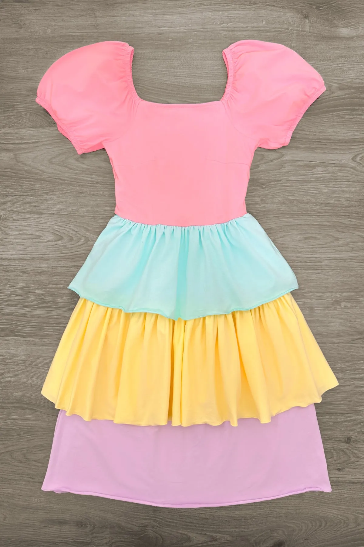 Mom & Me - Pastel Ruffle Dress
