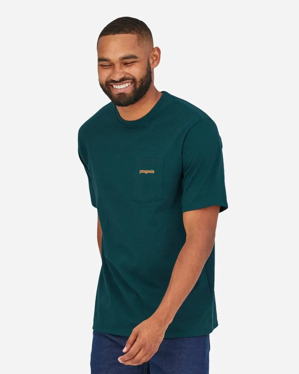 M's Line Logo Ridge Pocket - Dark Borealis Green