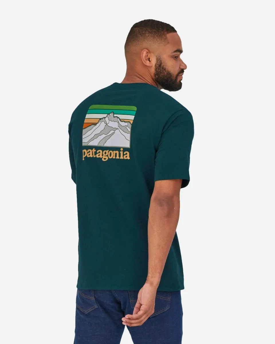 M's Line Logo Ridge Pocket - Dark Borealis Green