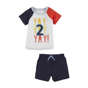 Mud Pie Birthday Boy 2pc Outfit - Yay 2