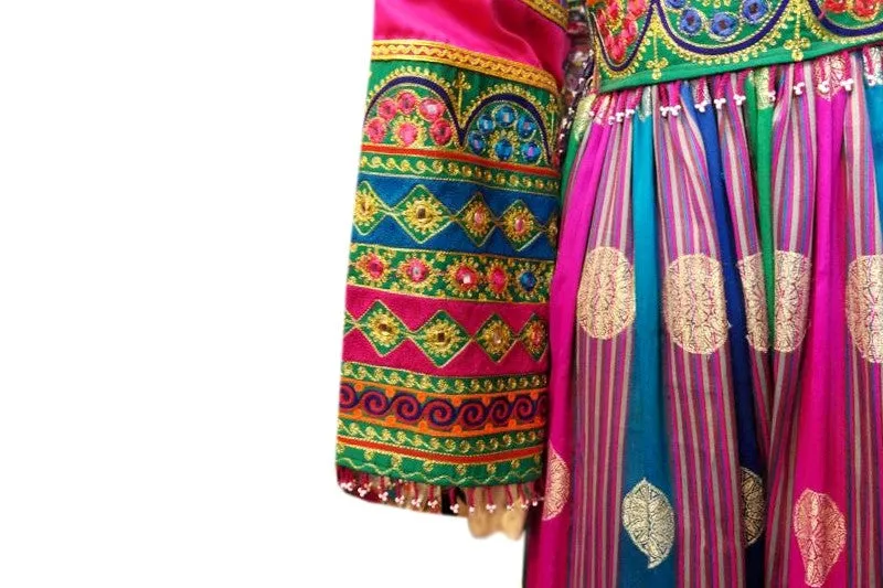 Multicolor Afghan Dress
