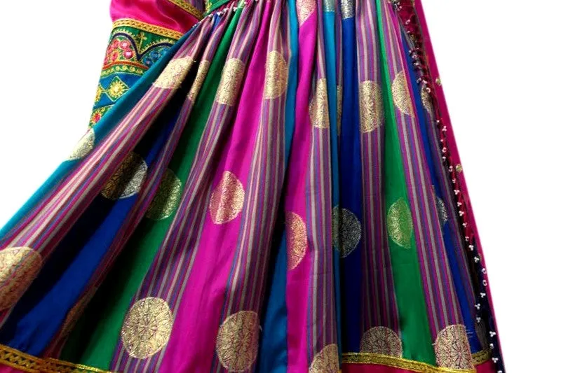 Multicolor Afghan Dress