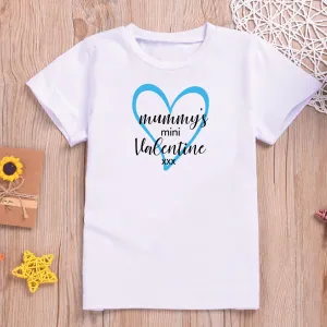 Mummy's Mini Valentine Kids T-shirt and Baby Vest