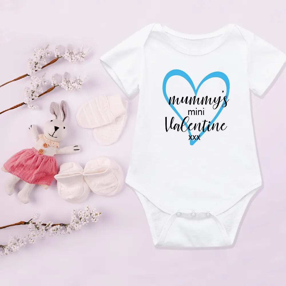 Mummy's Mini Valentine Kids T-shirt and Baby Vest