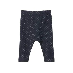 Nature Baby Leggings - Navy Mini Dot