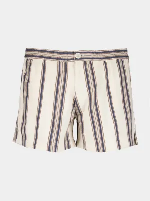 Nautical Stripe Cropped Shorts