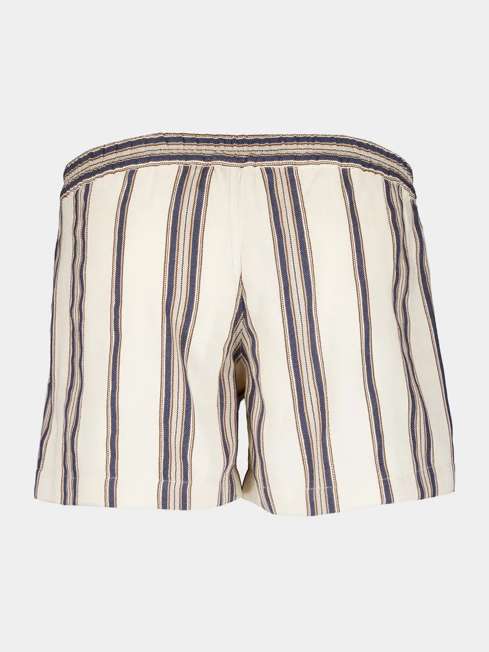 Nautical Stripe Cropped Shorts