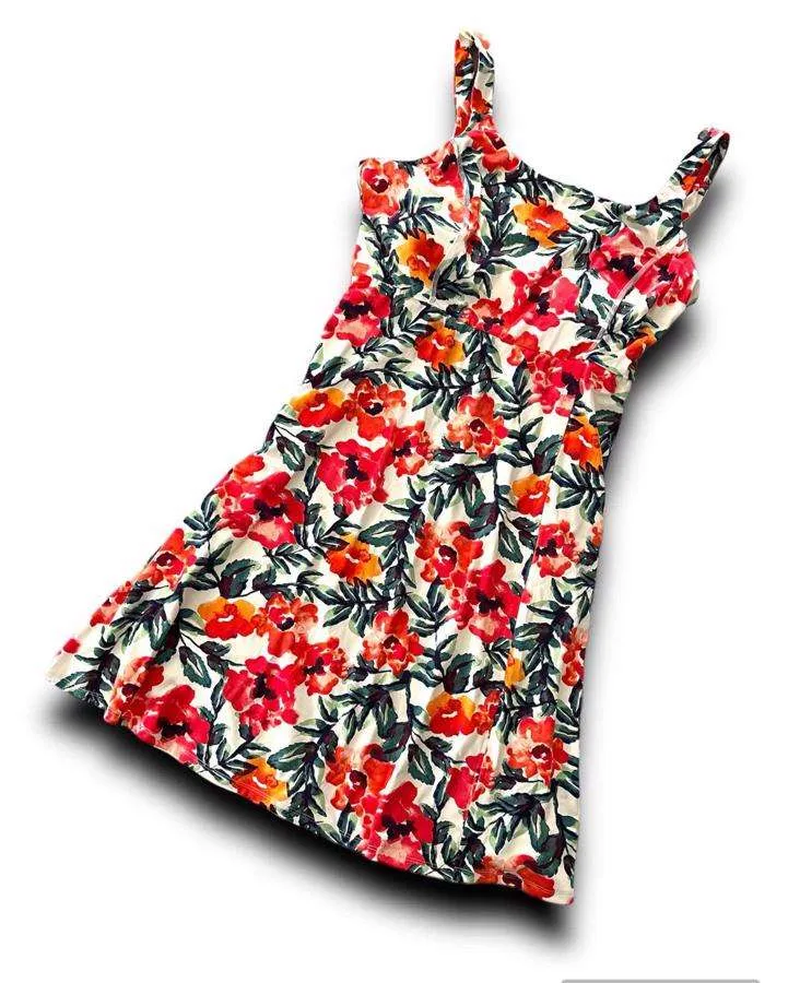 Navy - Cream Pink Watercolor Floral