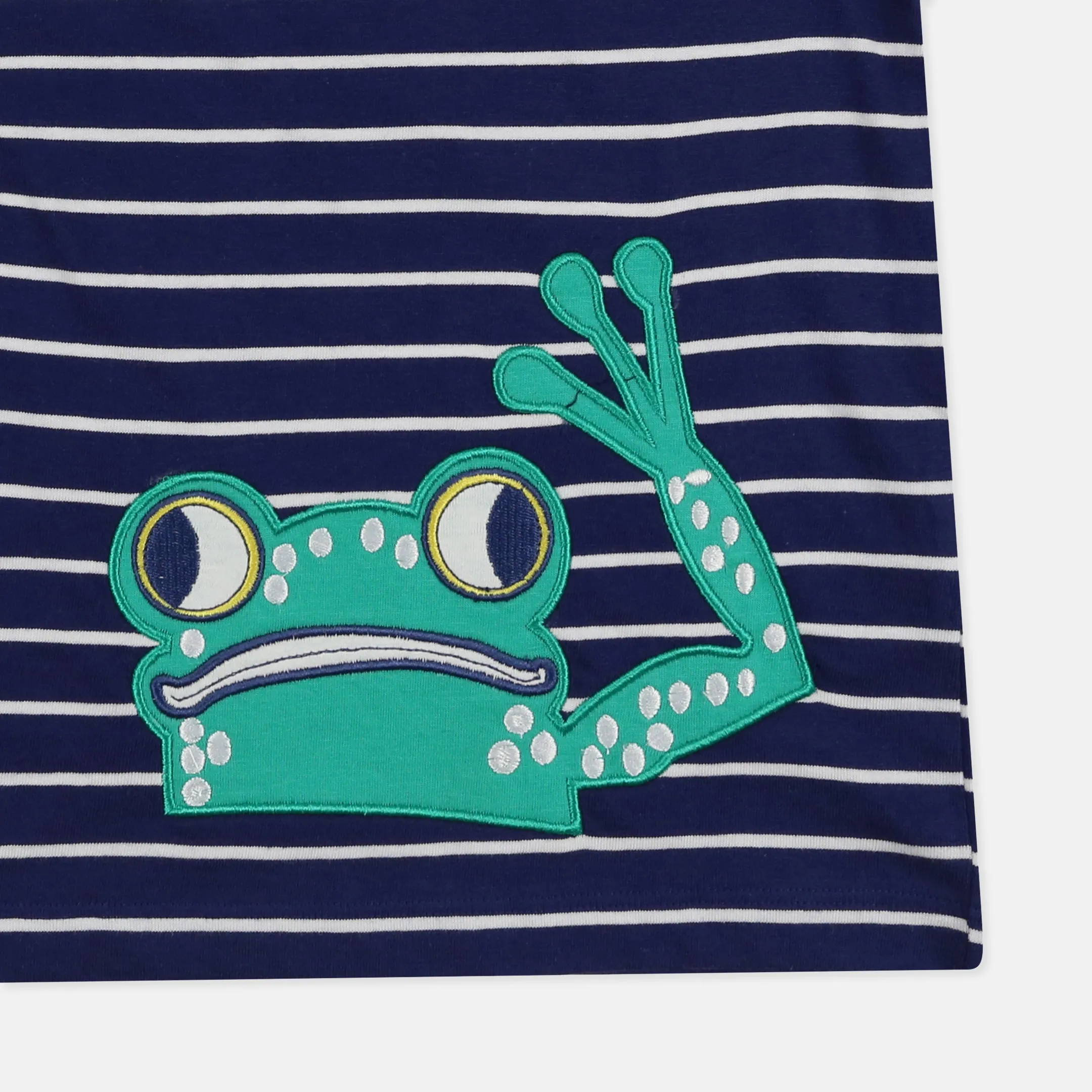 Navy Frog Applique T-Shirt