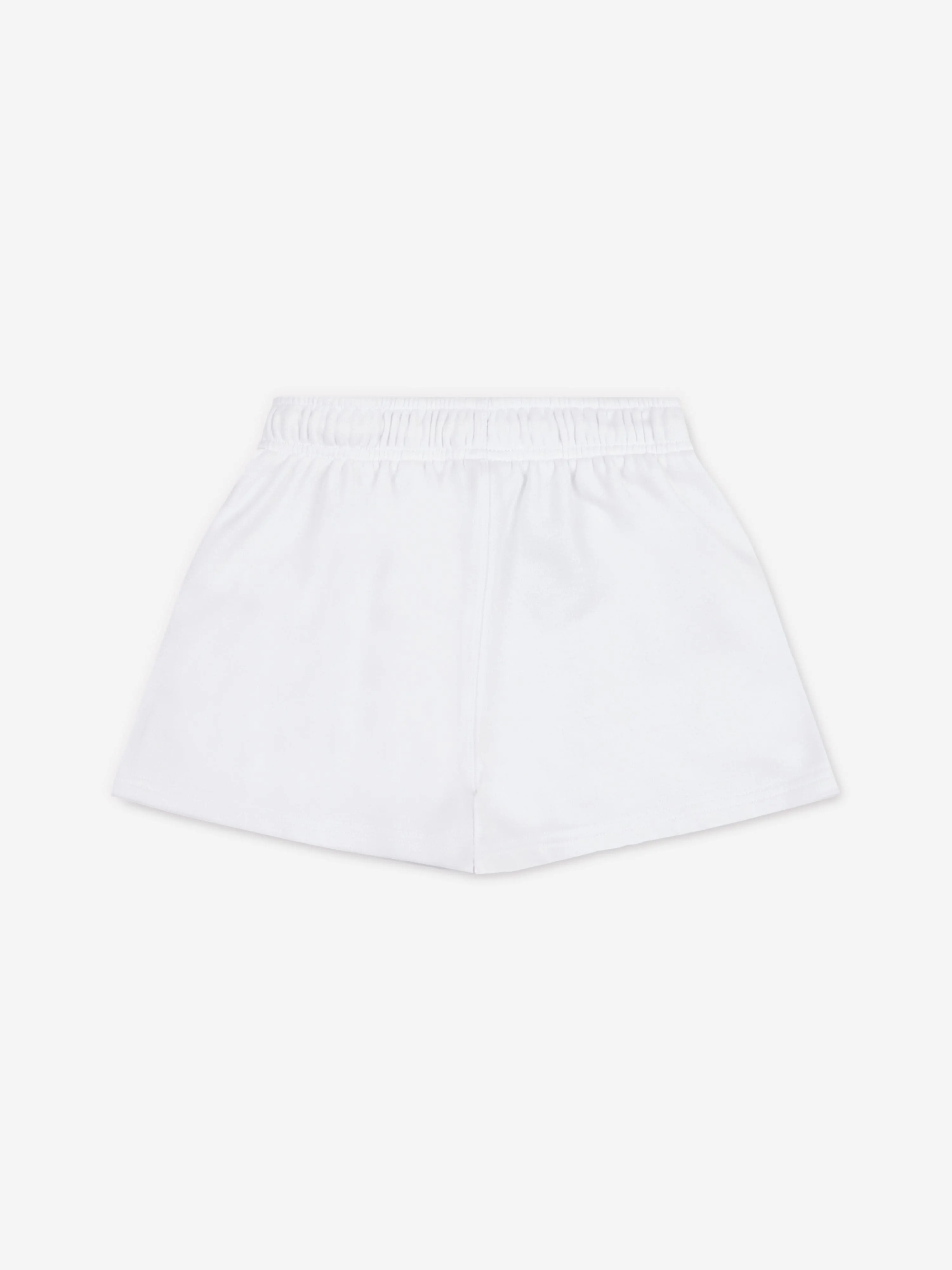 New Balance Girls Floral Vines Graphic Shorts in White