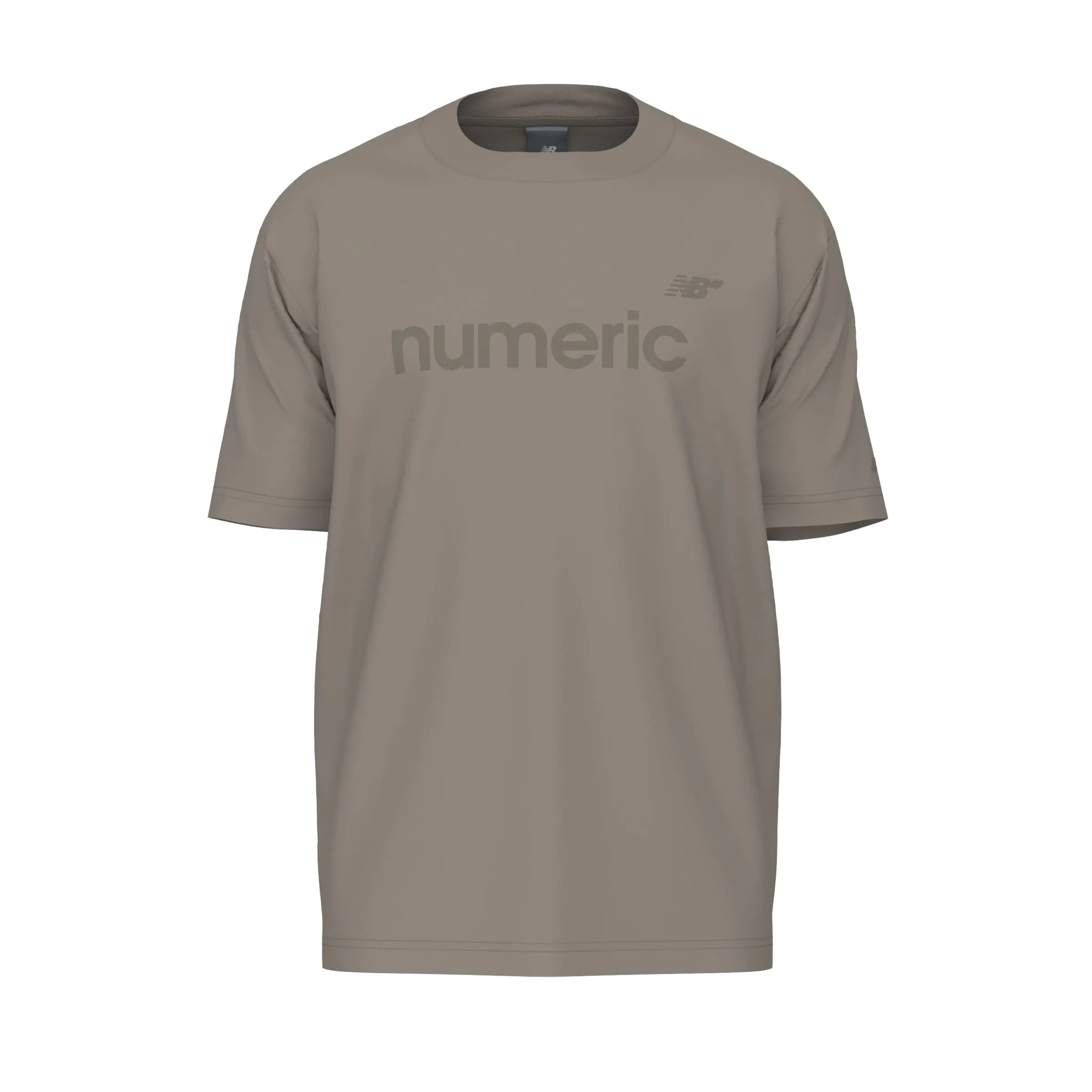 New Balance Numeric Small Logo Jersey T-Shirt Sand