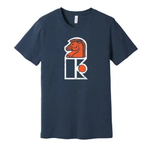 New Jersey Knights Distressed Logo - Defunct WHA Sports Team Shirt - Celebrate Hockey Heritage and History - Hyper Than Hype Shirts