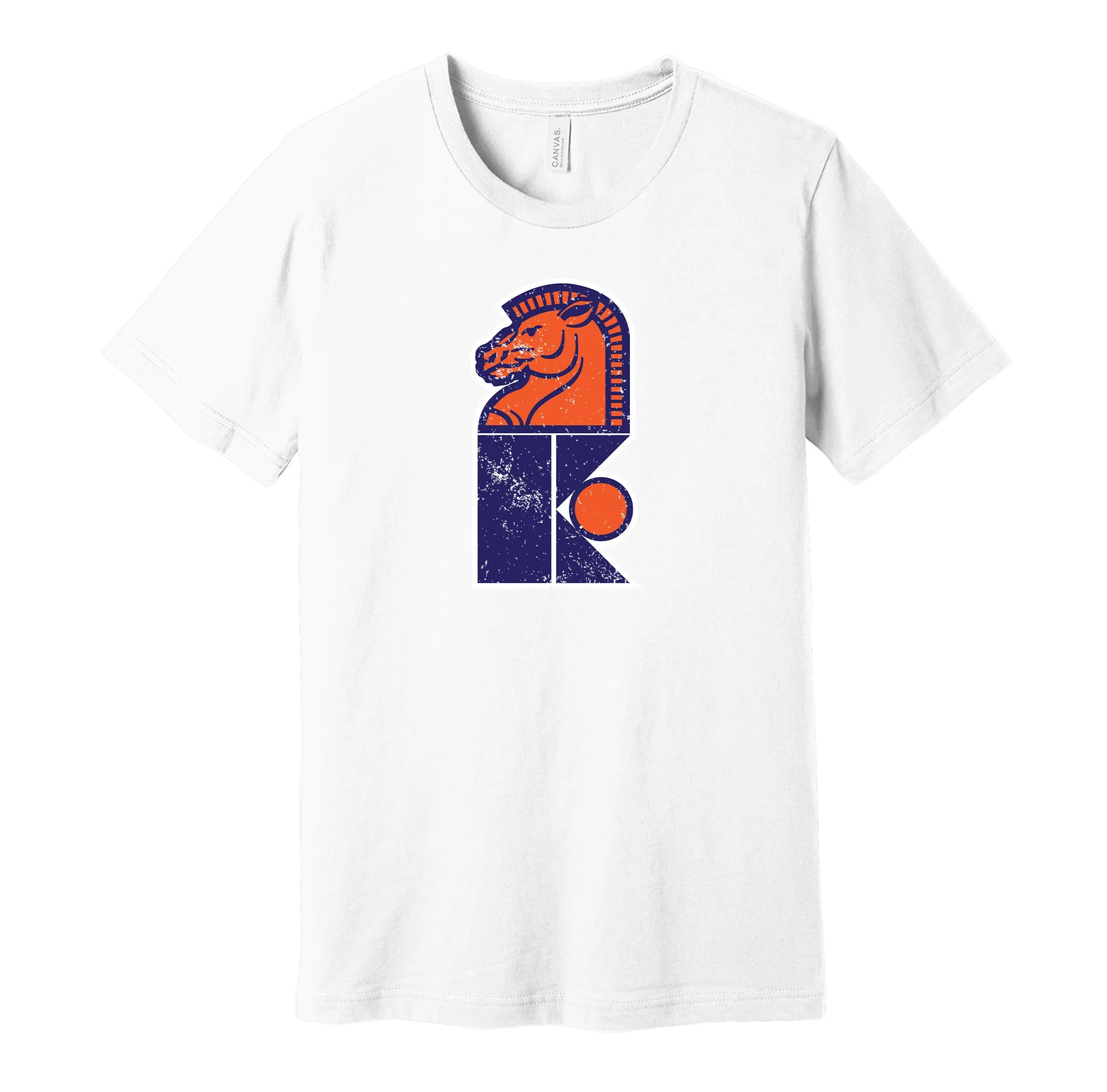 New Jersey Knights Distressed Logo - Defunct WHA Sports Team Shirt - Celebrate Hockey Heritage and History - Hyper Than Hype Shirts