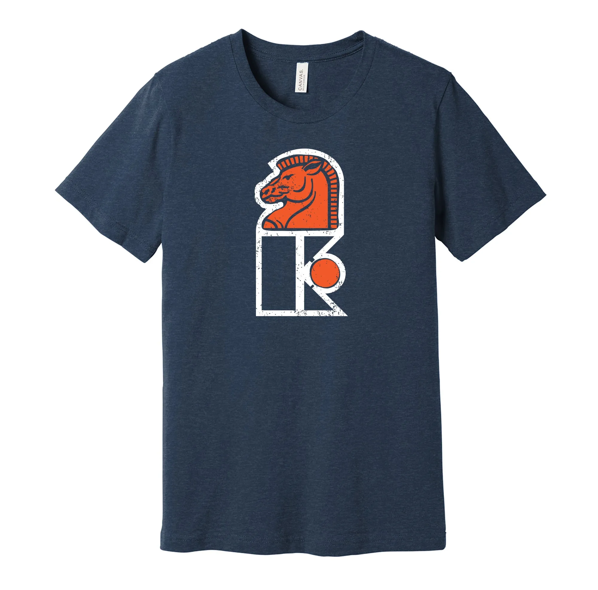 New Jersey Knights Distressed Logo - Defunct WHA Sports Team Shirt - Celebrate Hockey Heritage and History - Hyper Than Hype Shirts