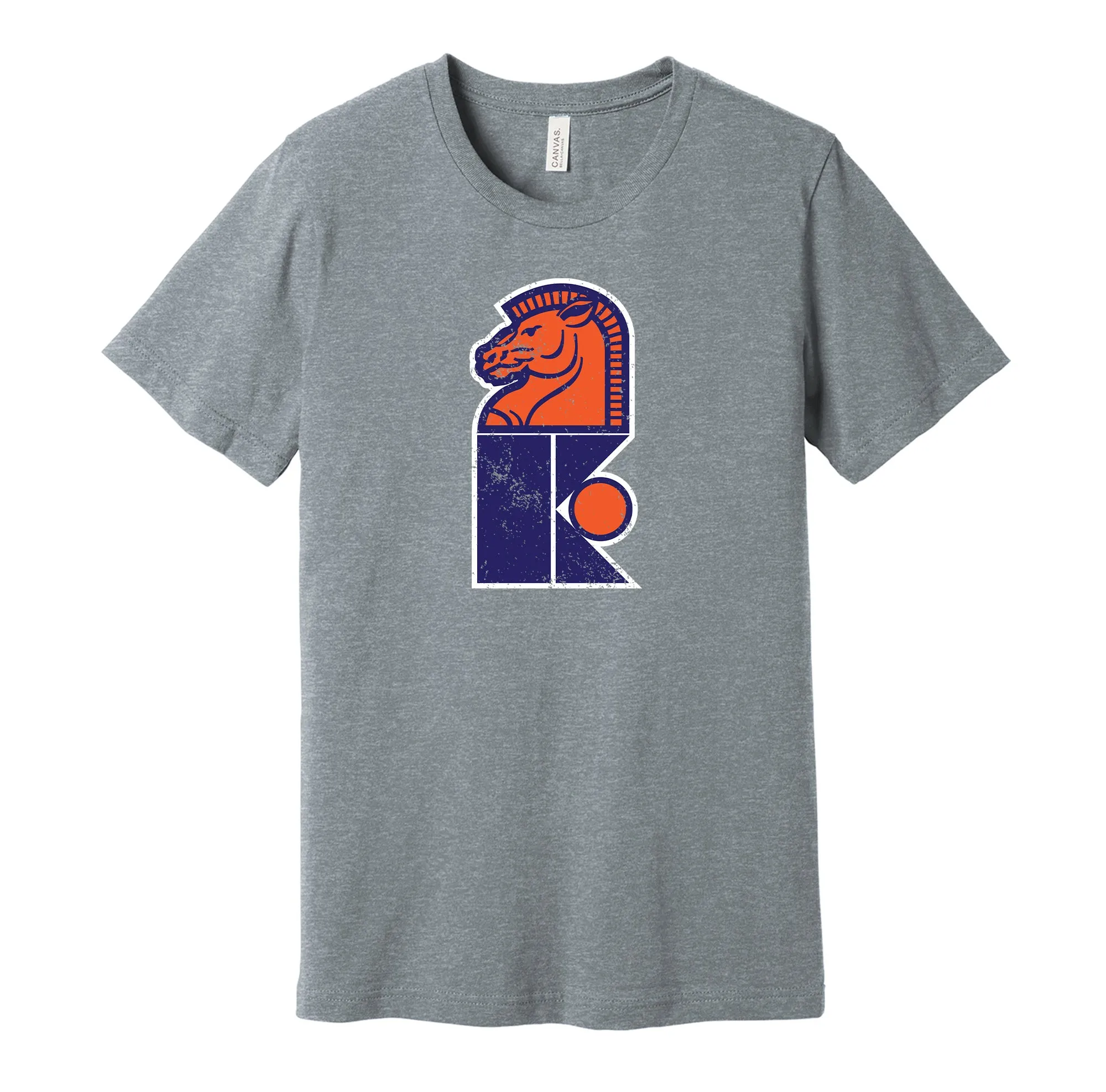 New Jersey Knights Distressed Logo - Defunct WHA Sports Team Shirt - Celebrate Hockey Heritage and History - Hyper Than Hype Shirts