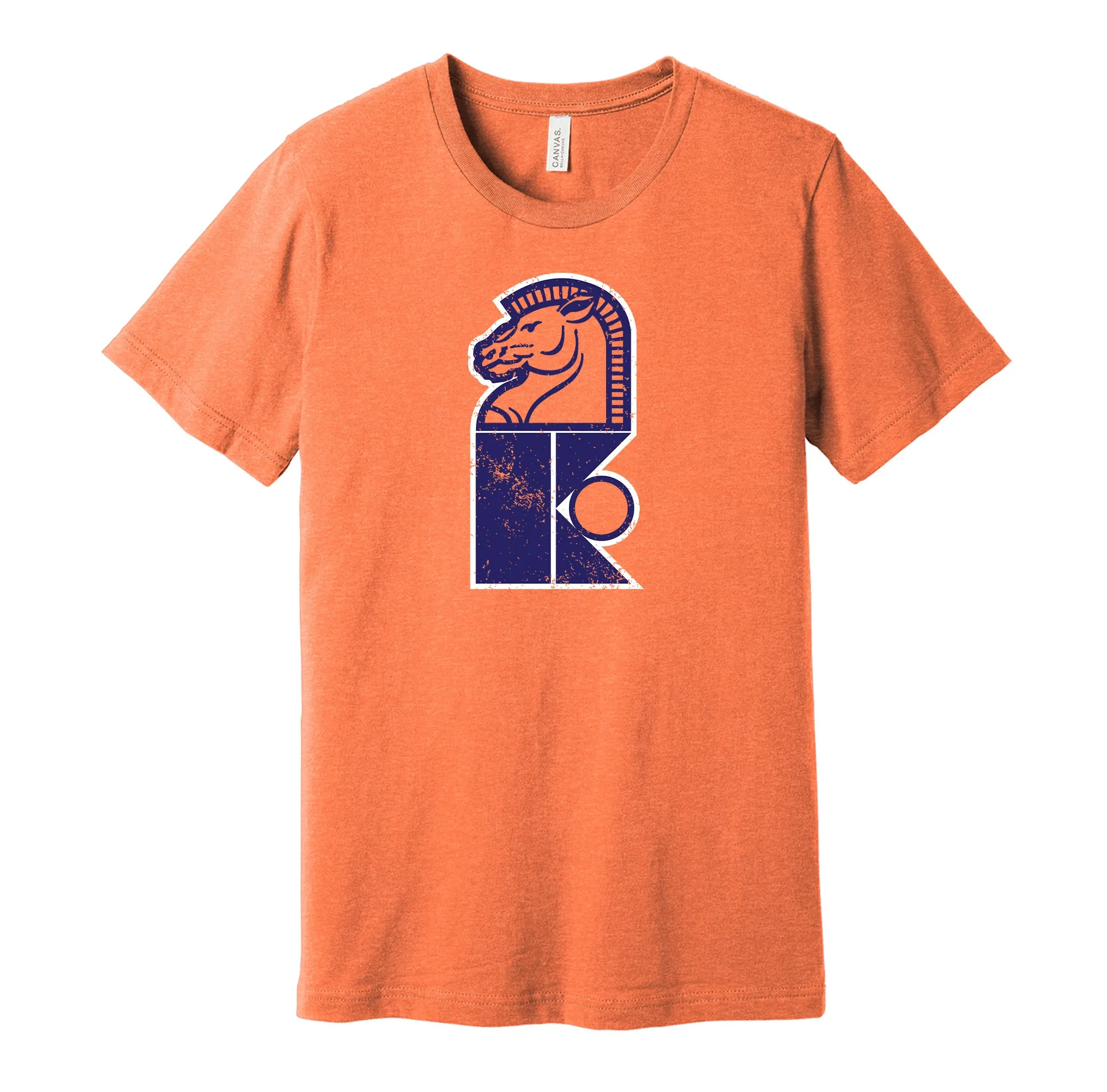 New Jersey Knights Distressed Logo - Defunct WHA Sports Team Shirt - Celebrate Hockey Heritage and History - Hyper Than Hype Shirts