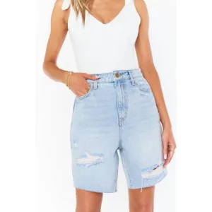 NEW SHOW ME YOUR MUMU brentwood shorts in light vintage blue