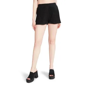 NEW STEVE MADDEN glennon eyelet short in black