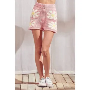 NEW STORIA daisy shorts in pink