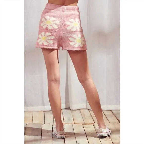 NEW STORIA daisy shorts in pink