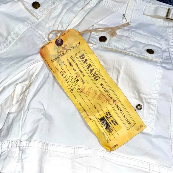 New White Da-Nang Surplus Shorts Size XS