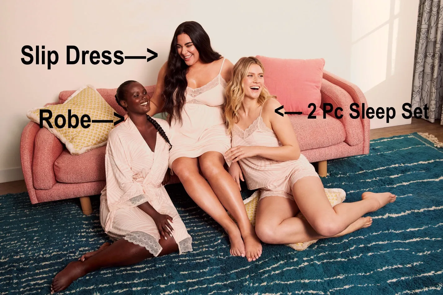 New with tags! Roxy Earle Women's Daydream Sleep Set in Desert Sand! Sz M! Ultra Comfy!