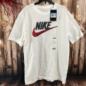 Nike Men's Sportswear Logo T-Shirt, White - Medium