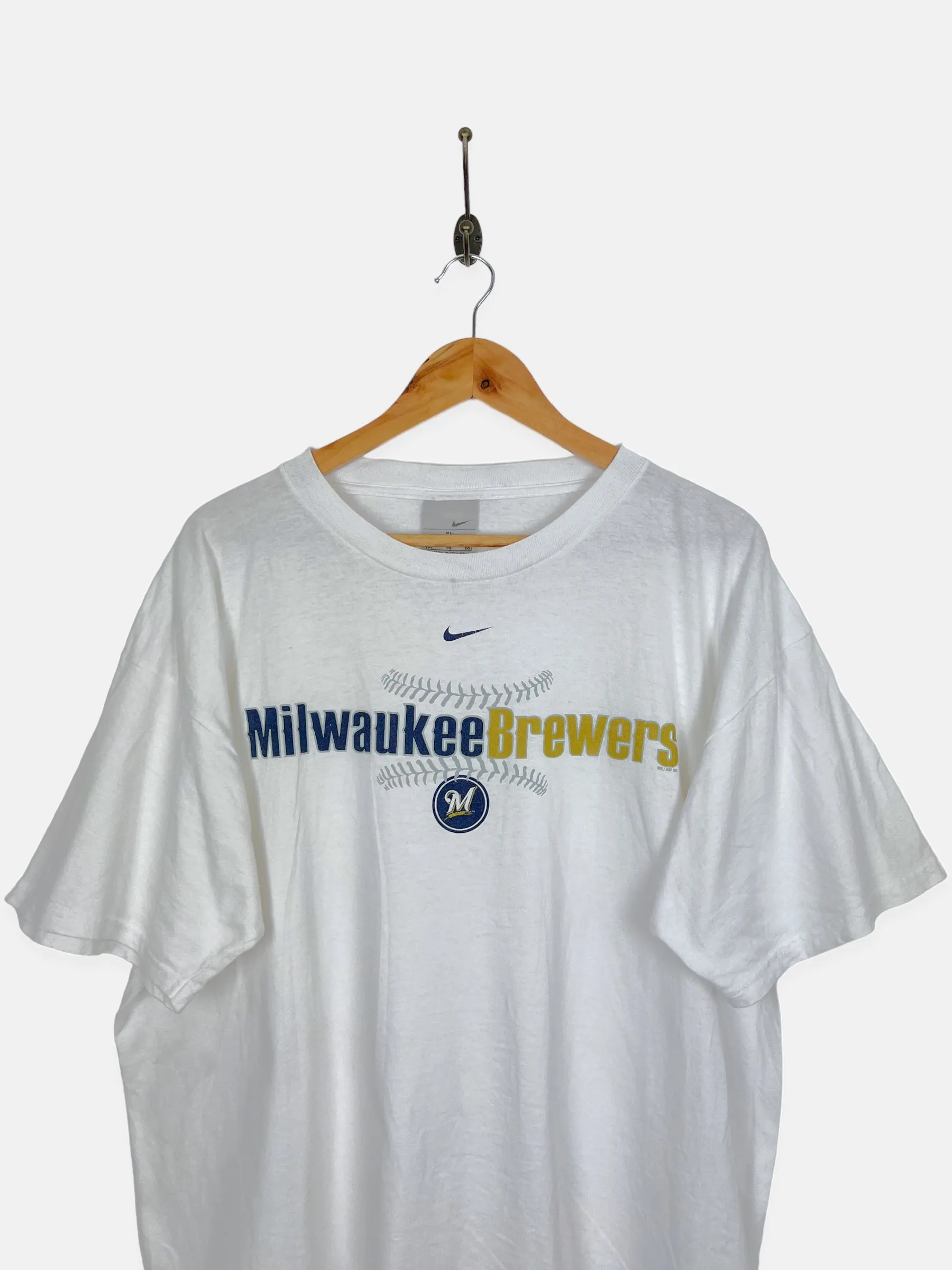 Nike Milwaukee Brewers Vintage T-Shirt Size L-XL