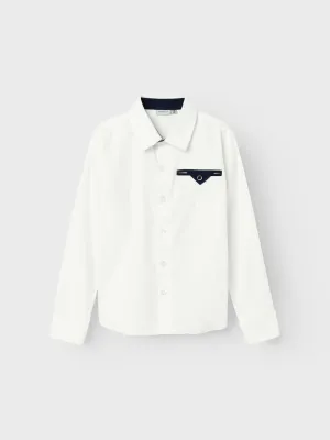 NKMRINAL Shirts - Bright White
