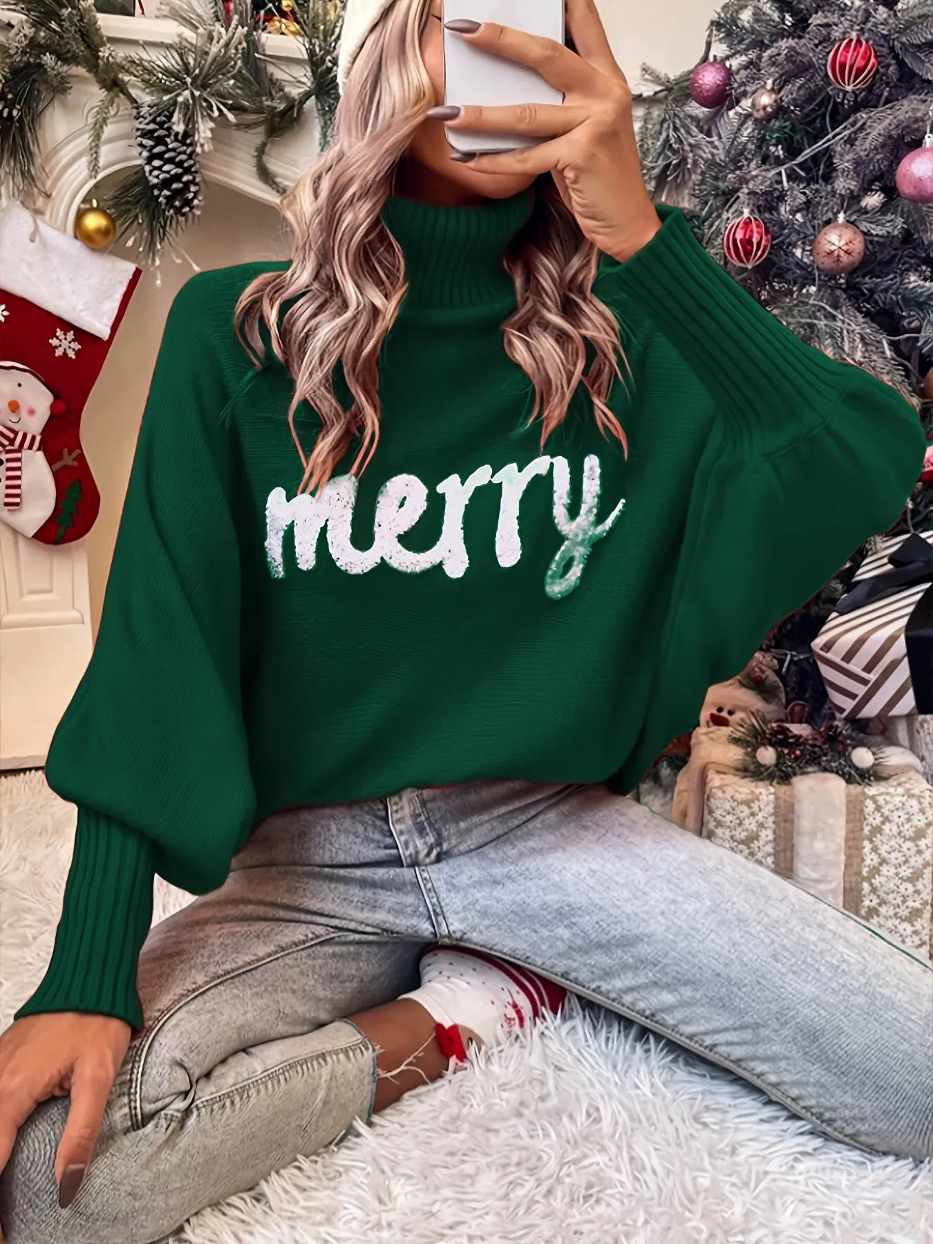 Nova | Merry Christmas Turtleneck