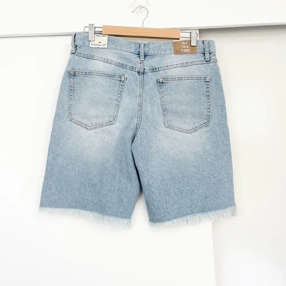 NWOT Free People Big Sur Coast Boyfriend Shorts Distressed Size 28