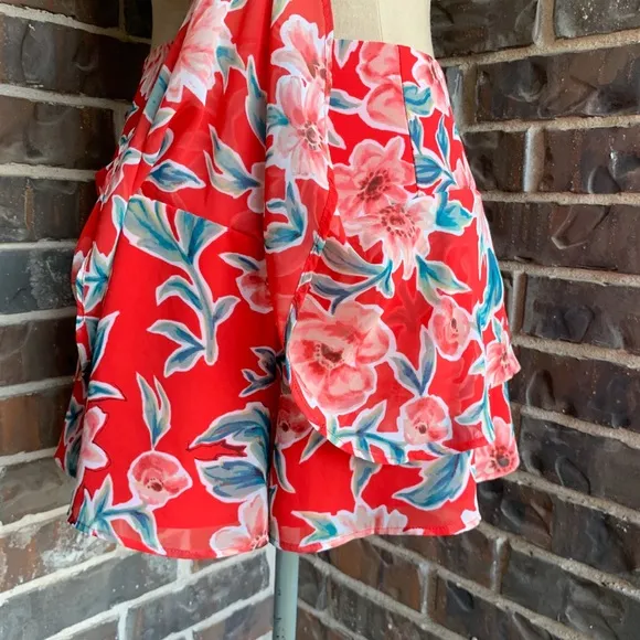 NWOT Show Me Your Mumu Skort Limited Edition Ferris Flutter Red Floral - M