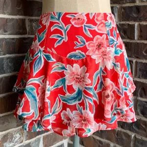 NWOT Show Me Your Mumu Skort Limited Edition Ferris Flutter Red Floral - M